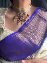 Load image into Gallery viewer, One of a kind kundan necklace in silver 925