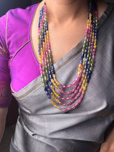 Load image into Gallery viewer, Multilayered multisapphire necklace