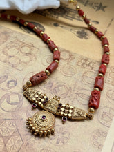 Load image into Gallery viewer, One of a kind silver coral choker