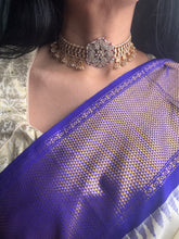 Load image into Gallery viewer, One of a kind kundan necklace in silver 925