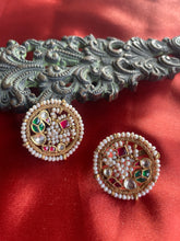 Load image into Gallery viewer, Statement Kundan earrings
