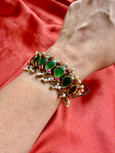Load image into Gallery viewer, Parrot kundan bracelet/Ponchi