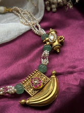 Load image into Gallery viewer, One of a kind silver kundan necklace