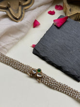 Load image into Gallery viewer, Kundan and pearl choker in silver 925