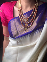 Load image into Gallery viewer, Statement multilayer coral dolki necklace