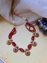 Load image into Gallery viewer, One of a kind silver coral choker