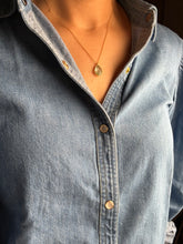 Load image into Gallery viewer, Dainty carved tourmaline neckpiece 4