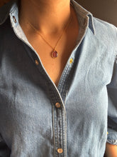 Load image into Gallery viewer, Dainty carved tourmaline neckpiece 13