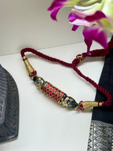 Load image into Gallery viewer, Meenakari Kundan choker with thread work