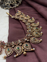Load image into Gallery viewer, Statement mango necklace in silver 925