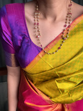 Load image into Gallery viewer, Rubies & pearls on silver double chain