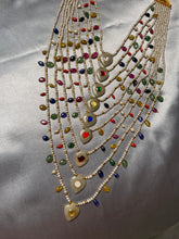 Load image into Gallery viewer, Statement Multilayer Navarathna Necklace