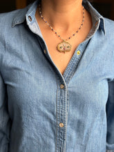 Load image into Gallery viewer, Natural Jade Inlay work neckpiece 4