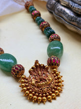 Load image into Gallery viewer, Statement vintage style nagru necklace