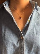 Load image into Gallery viewer, Dainty carved tourmaline neckpiece 12