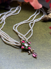 Load image into Gallery viewer, Pearl bunch kundan necklace 7