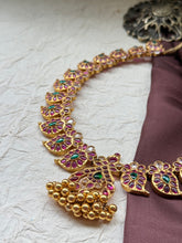 Load image into Gallery viewer, Statement mango necklace in silver 925 in gold polish