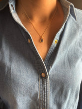 Load image into Gallery viewer, Dainty carved tourmaline neckpiece 11