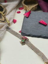Load image into Gallery viewer, Kundan and pearl choker in silver 925