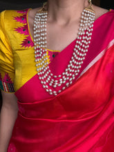 Load image into Gallery viewer, Multilayered Pearl Necklace in silver 925 and gold polish