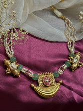 Load image into Gallery viewer, One of a kind silver kundan necklace