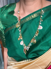 Load image into Gallery viewer, 92.5 gold polish pendant statement kundan and gemstone necklace