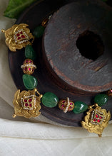 Load image into Gallery viewer, One of a kind kundan pearl statement necklace