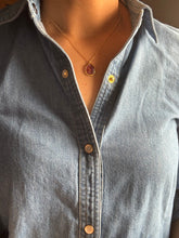 Load image into Gallery viewer, Dainty carved tourmaline neckpiece 13