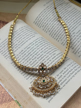 Load image into Gallery viewer, Vintage style statement attigai with cut stones in 925 silver