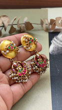 Load image into Gallery viewer, Gold polish silver 925 earrings