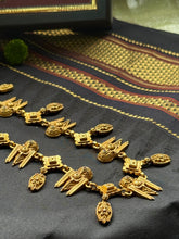 Load image into Gallery viewer, Statement vintage style 925 gold polish necklace
