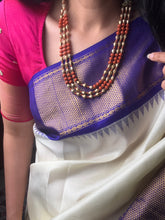 Load image into Gallery viewer, Statement multilayer coral dolki necklace