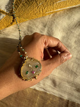 Load image into Gallery viewer, Natural Jade Inlay work neckpiece 3