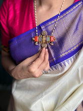 Load image into Gallery viewer, One of a kind pearl chain with a vintage pendant(made to order)