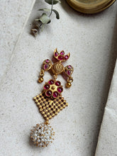 Load image into Gallery viewer, Vintage style pendant in silver 925 and gold polish