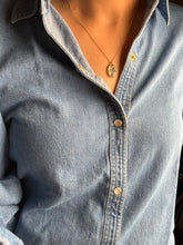 Load image into Gallery viewer, Dainty carved tourmaline neckpiece 3