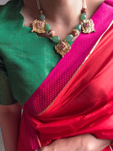 Load image into Gallery viewer, One of a kind kundan pearl statement necklace