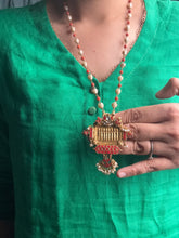 Load image into Gallery viewer, One of a kind amulet pendant kundan work neck chain