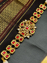 Load image into Gallery viewer, One of a kind statement silver kundan choker