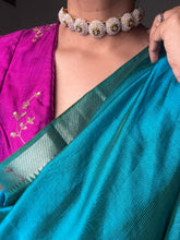 Load image into Gallery viewer, Gajra Pearl choker in silver & pearls