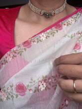 Load image into Gallery viewer, One of a kind silver kundan pearl choker