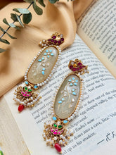 Load image into Gallery viewer, Statement Inlay work earrings 4