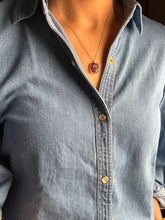 Load image into Gallery viewer, Dainty carved tourmaline neckpiece 5