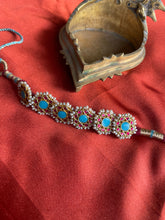 Load image into Gallery viewer, Turquoise & kundan bracelet/ Ponchi