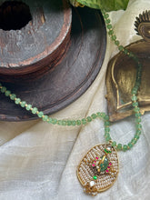 Load image into Gallery viewer, One of a kind kundan pearl pendant necklace