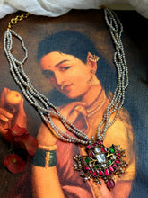Load image into Gallery viewer, Pearl bunch kundan necklace 2