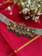 Load image into Gallery viewer, One of a kind statement pearl & kundan necklace