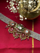 Load image into Gallery viewer, One of a kind statement pearl & kundan necklace