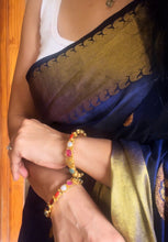 Load image into Gallery viewer, Gold polish navaratna single bangle