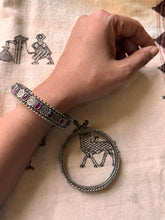 Load image into Gallery viewer, Lakshmi coin with ruby stone bangles